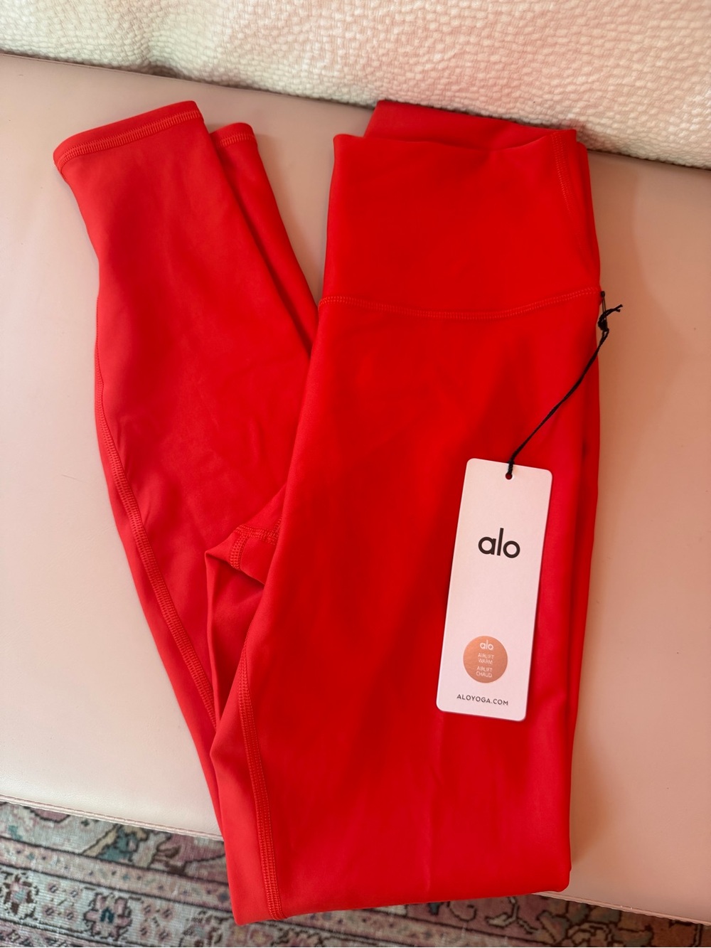 ALO Yoga Kids Bright Red Performance Leggings